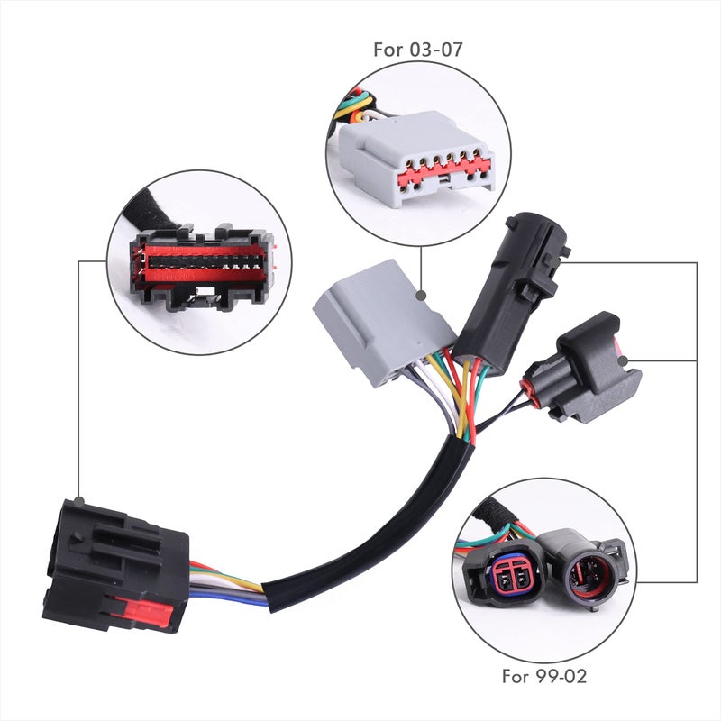 Sanooer Conversion Harness Adapter Wiring Connector Towing Mirrors for 1999-2007 F250 F350 F450 F550 Super Duty Truck Pickup 2pcs - Image 2